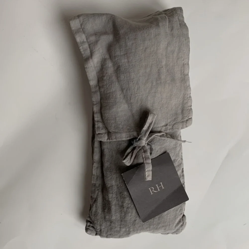 Restoration Hardware Linen Standard Sham Pillowcase‎ Gray Fog Made In Spain NWT!